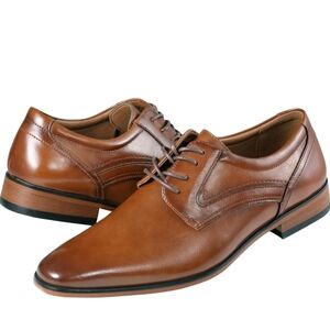 Guess Brown Leather Oxfords for Men